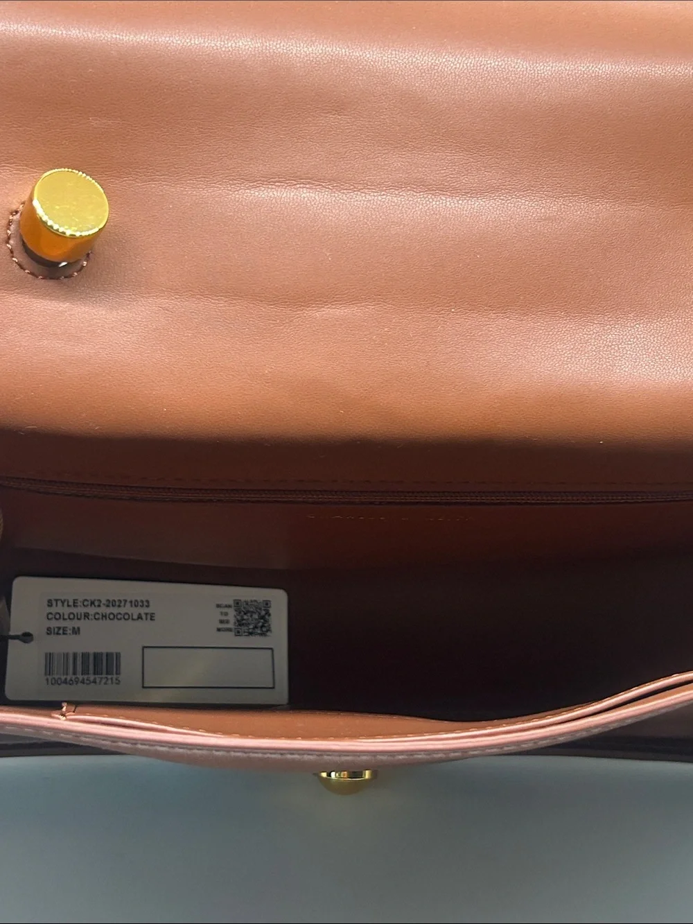 Charles & Keith NWT Luxurious Chocolate Brown Leather Shoulder Bag 🌸🌸